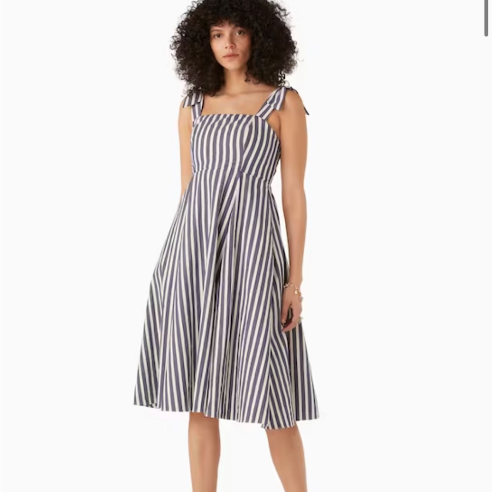 Kate spade basket stripe fit-and-flare dress NWT size 2